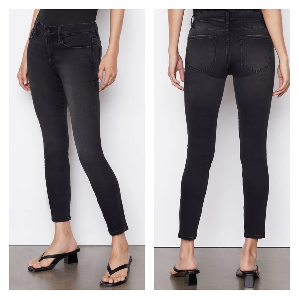 FRAME Le Skinny de Jeanne Black Jeans Sz 27 Mid-rise
